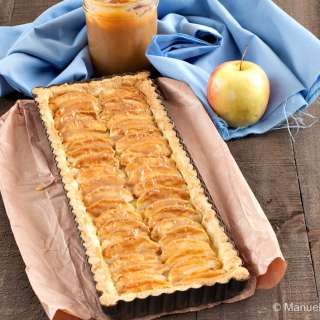 Apple and Dulce de Leche Tart