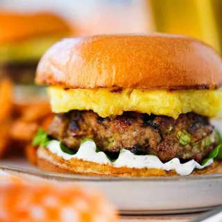 Curry Turkey Burgers with Grilled Pineapple