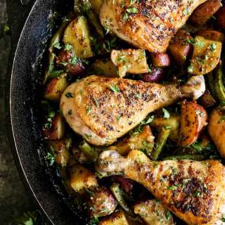 One Pan Honey Mustard Chicken and Vegetables
