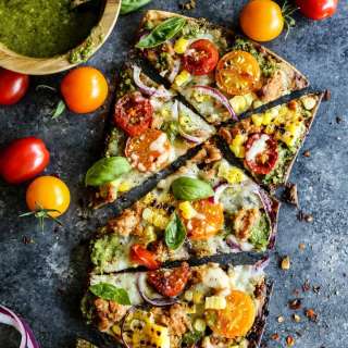 Farmers Market Grilled Flatbread Pizza