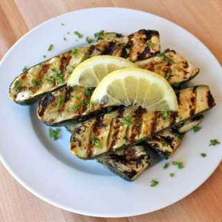 Grilled Lemon Butter Zucchini