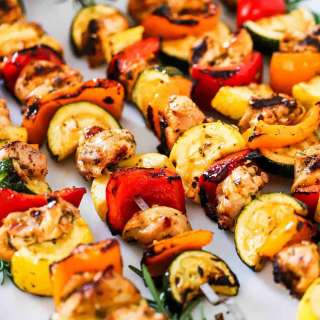 Easy Chicken and Vegetable Kabobs