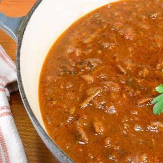Rustic Slow-Simmered Tomato Sauce with Meat