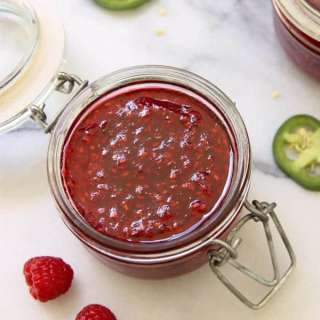 Quick & Easy Raspberry Jalapeno Freezer Jam