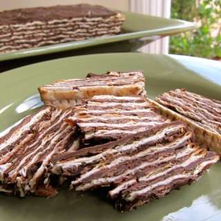 Easy No-Bake Chocolate Matzo Cake