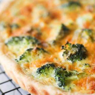 Broccoli and Cheddar Quiche