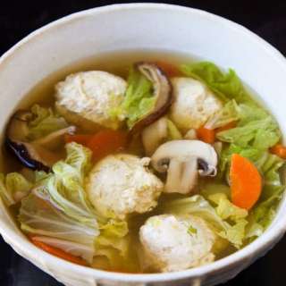 Passover Tori Tsukune Nabe (Japanese Chicken Meatball Hot Pot)