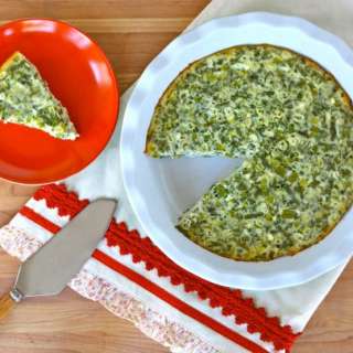 Crustless Quiche with Feta and Asparagus