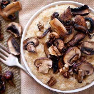Roasted Mushroom Quinoa Risotto