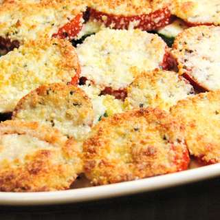 Tomato, Zucchini, Squash, and Caramelized Onion Gratin