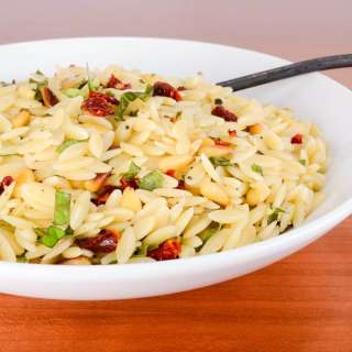 Orzo with Sun-Dried Tomato, Pine Nuts, and Basil