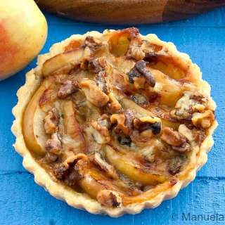 Stilton, Apple and Walnut Tarts