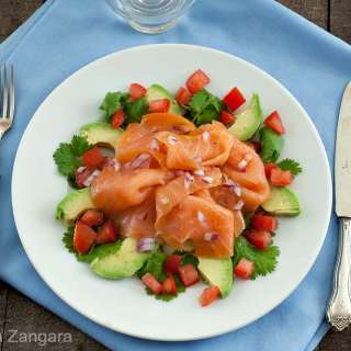 Smoked Salmon and Avocado Salad