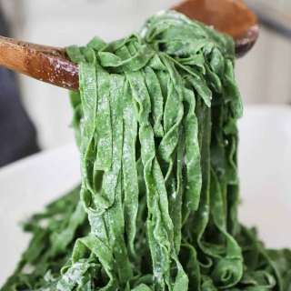 Homemade Spinach Pasta
