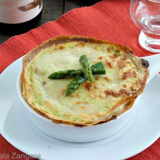 Crespelle Cake with Asparagus