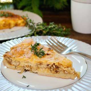 Cheese and Onion Quiche | Crust or Crustless Option