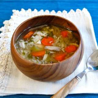 Rotisserie Chicken Rice Soup
