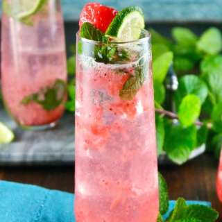 Strawberry Mojito - Cocktail or Mocktail Drink