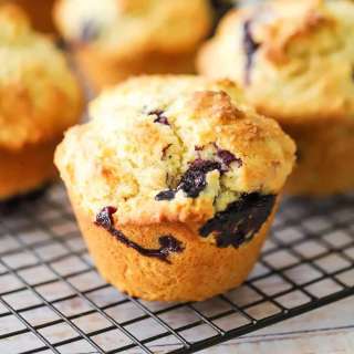 Lemon and Blueberry Jumbo Muffins