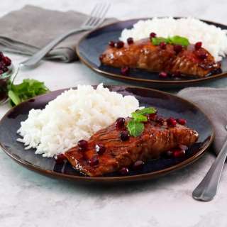 Pomegranate Molasses Salmon