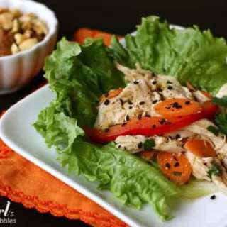 Asian Chicken Salad Lettuce Wraps