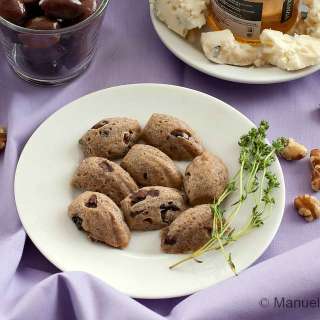 Olive and Walnut Mini Madeleines