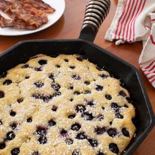 Oven-Baked Blueberry Pancake