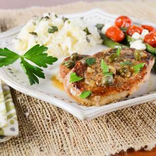 Pork Tenderloin Medallions in a Lemon Caper Sauce