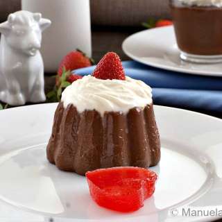 Chocolate Budino with Strawberry Hearts #SundaySupper