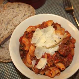 Macaroni and Beef Pasta Dish