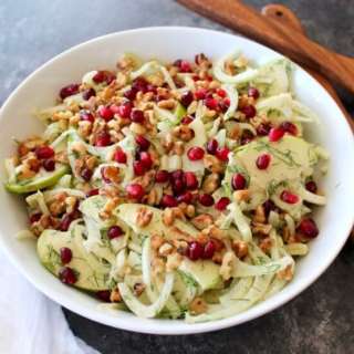 Fennel Apple Salad with Tahini Dressing