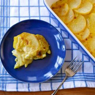 Dairy-Free Saffron Scalloped Potatoes