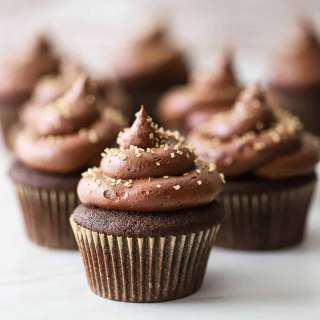Chocolate Fudge Cupcakes with Marshmallow Filling