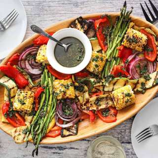 Grilled Vegetables with Italian Dressing