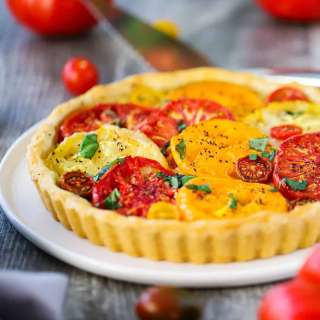 Tomato Tart with Corn and Herbs