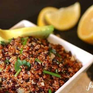 Quinoa & Black Rice Salad with Cumin & Avocado