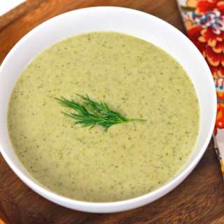 Creamy Broccoli Tahini Soup