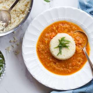 Moroccan Chickpea and Lemon Couscous Soup