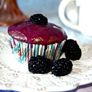 Blackberry Yogurt Muffins