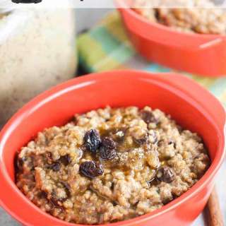 Instant Pot Cinnamon Raisin Steel-Cut Oatmeal