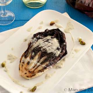 Grilled Radicchio with Gorgonzola Sauce