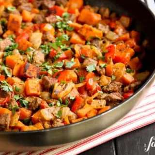 Beef and Sweet Potato Hash