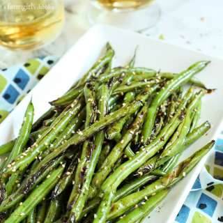 Blistered Teriyaki-Ginger Green Beans