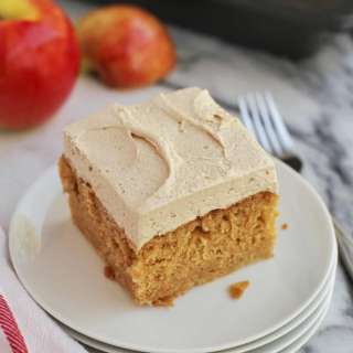 Apple Cake with Fluffy Brown Sugar Buttercream