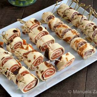 Smoked Salmon and Prosciutto Crespelle Snails