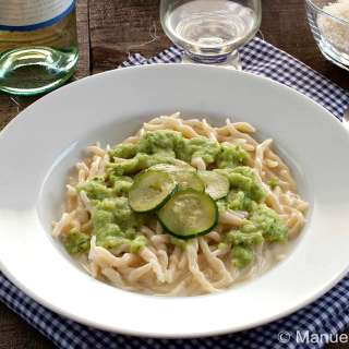 Trofie with Taleggio and Zucchini