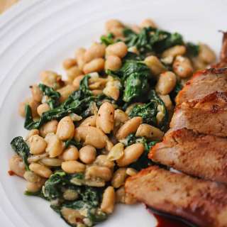 Sautéed White Beans and Spinach