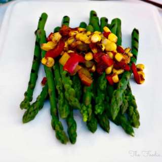 Asparagus with Sautéed Veggies