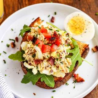 Breakfast Egg Salad with Bacon