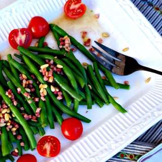 Fresh Green Beans Recipe with Prosciutto